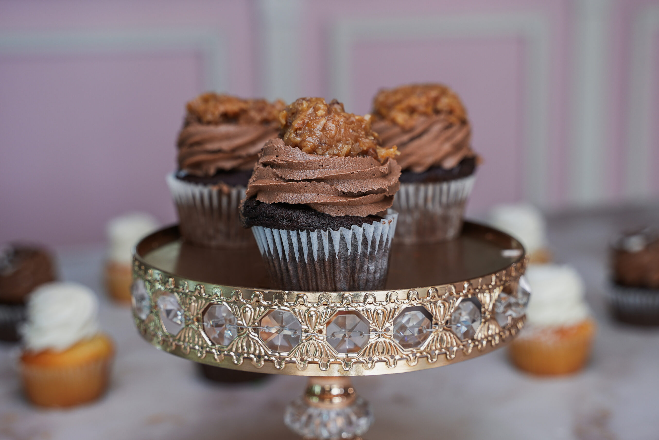 German Chocolate Cupcakes