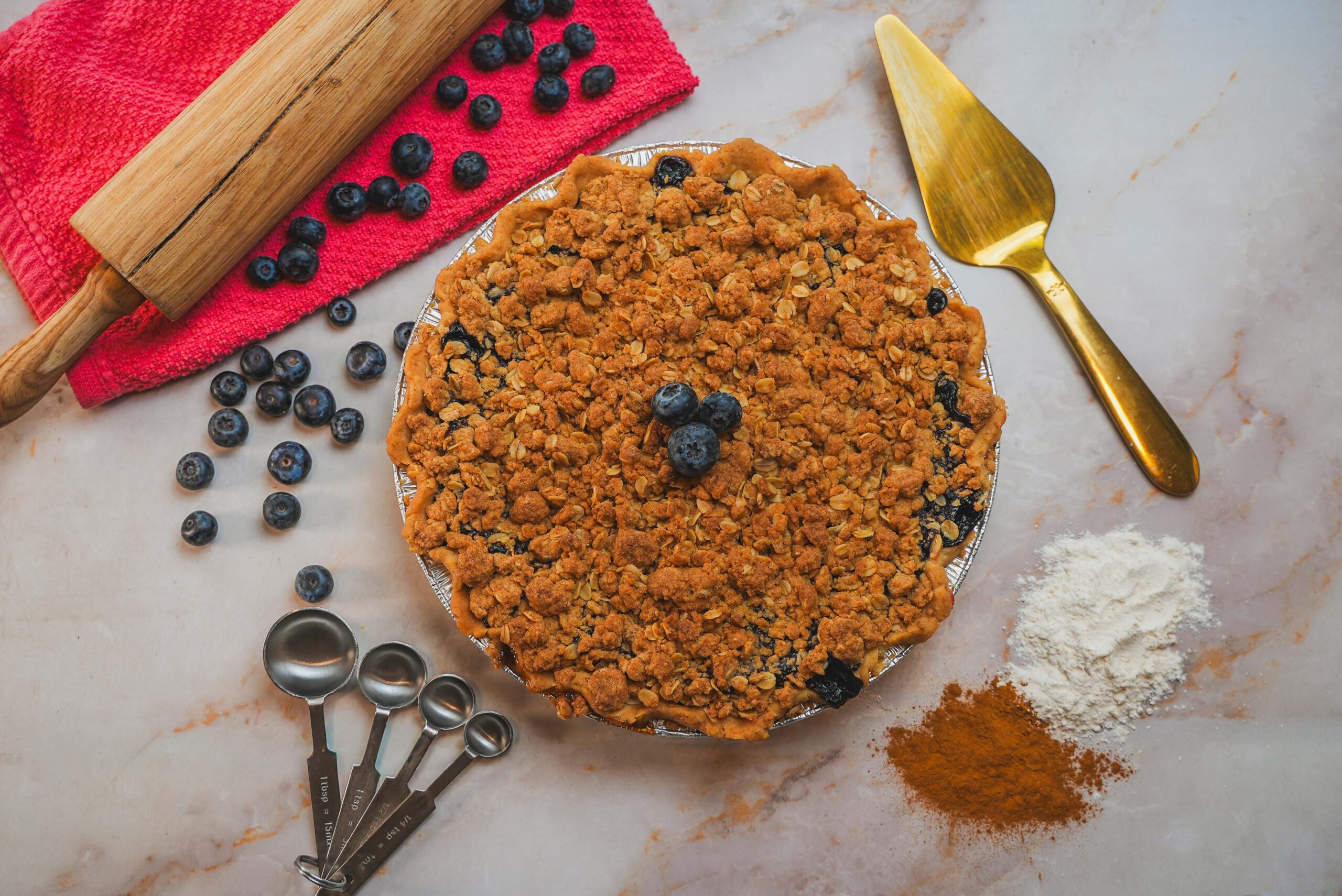 Blueberry Crumble Pie