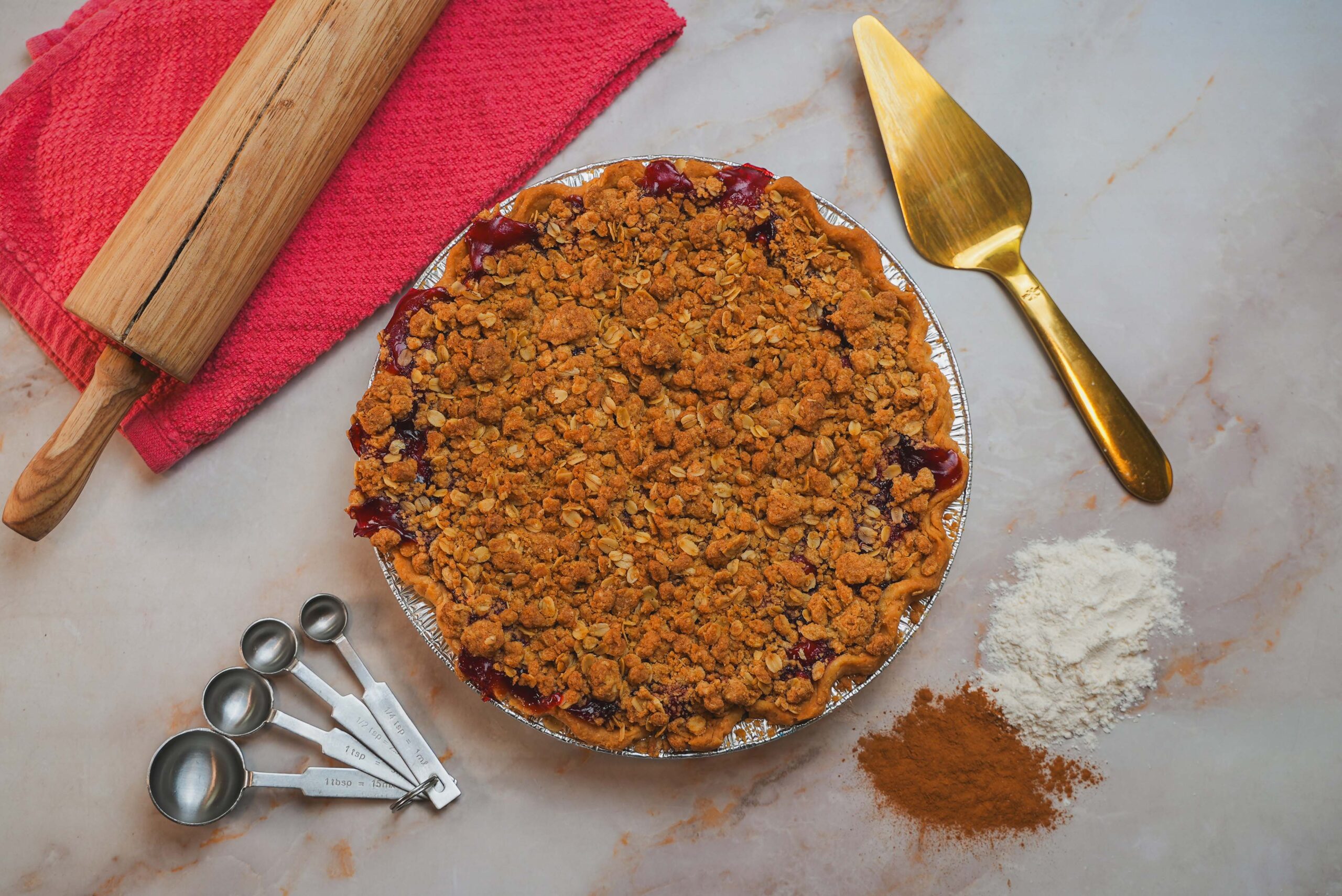 Cherry Crumble Pie