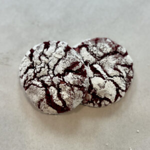 Red Velvet Crinkle Cookies